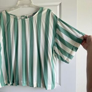 🍁CLOSET CLEAROUT🍁 Lightweight Striped Boxy Top